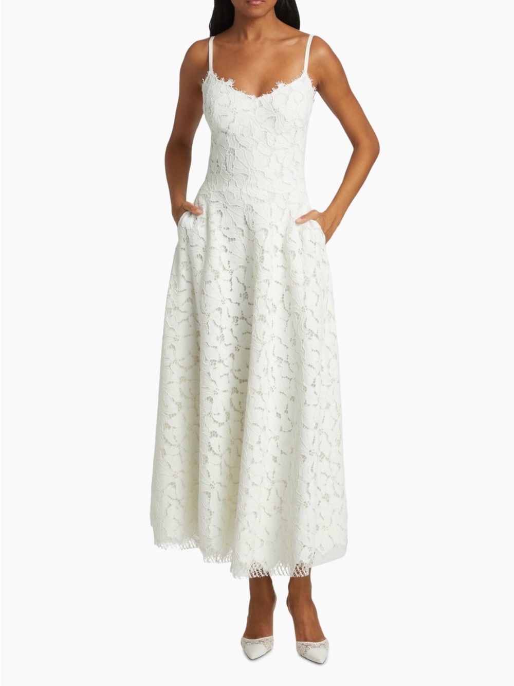 Simkhai Julia Lace Dress - Ivory - Size 2 (worn once)